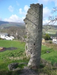 The remnants of the Castle at Crickhowell