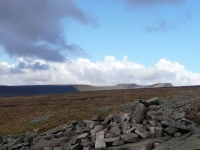 The view north west from a cairn on Craig-y-Fan-Ddu looking towards Pen-y-Fan