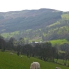 Looking along Dyffryn Crawnon valley