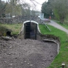 A waterless lock on the Monmouthshire and Brecon Canal