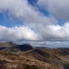 The view north west from Craig-Cwareli towards Cribyn and Pen-y-Fan