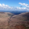 The view east from Craig Cwareli along Cwm Oergwm valley