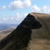 Looking back towards Cribyn