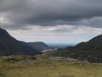 Coast to Coast - Day 2 - the view from the top looking back over Ennerdale Water to the Irish Sea