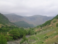 Coast to Coast - Day 3 - the view back down Borrowdale, halfway to Lining Crag