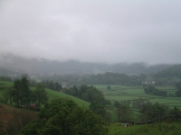 Coast to Coast - Day 4 - low cloud shrouded all the fells around Grasmere