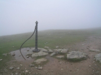 Coast to Coast - Day 4 - many of the cairns could be mistaken for sheep in the mist, thankfully this post was easier to recognise - and did not move!