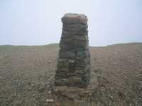 Coast to Coast - Day 4 - the triangulation point on the top of Helvellyn