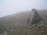 Coast to Coast - Day 4 - the monument marking the start of the route down to Striding Edge