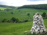 Coast to Coast - Day 10 - the white cairn and the view back along the path