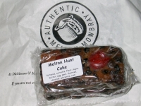 Melton Mowbray Hunt Cake, an individual wrapped piece