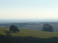 Walking along the ridge at Win Green