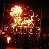 A burning lion of East Hoathly & Halland Carnival Society