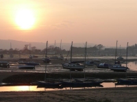 The sunset over Bembridge Harbour, IoW