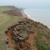 The crumbling cliffs of Brighstone Bay, IoW