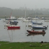 The morning mist over Bembridge Harbour