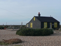 Derek Jarman\'s garden, Prospect Cottage, Dungeness