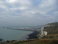 The view back to Dover harbour on the third morning