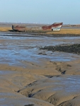 An old boat rotting in Halstow Creek