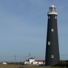 The first of the two Dungeness lighthouses