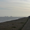 Looking back towards Dungeness from Dymchurch at the end of the first day\'s walk