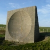 World War I concrete acoustic mirror used to listen for approaching aircraft