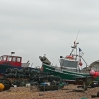 Fishing boats on the beach at Deal