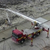 Firemen practising