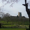 Church and orchard