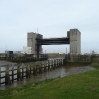 Flood barrier on the River Darent (the border of Kent)