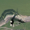 The remains of St Mary\'s Church at Reculver from GoogleEarth