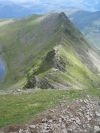 Day 3 - the view along Striding Edge from the top of Helvellyn