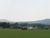 Glider on the airfield at the East Sussex Gliding Club