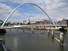 Bridges of Newcastle. Gateshead Millenium Bridge from Baltic