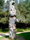 Yorkshire Sculpture Park, June 2007. Totem Pole, 1982 Red Cedar. Tim Paul