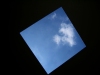 Yorkshire Sculpture Park, June 2007. Deer Shelter by James Turrell - view of the sky