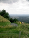 The road up (down) Ditchling Beacon from the top