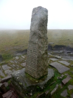 Obelisk on the way up to Pen-y-Fan