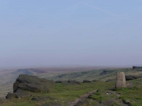 Standedge trig point at the start of day 3