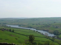 The view back over Ponden Reservoir