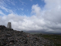 The cairn and trig point on Windy Gyle