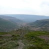 The view back towards Torside Reservoir from Laddow Rocks