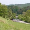 The River South Tyne at the start of day 14 near Garrigill