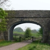 An old railway bridge near Slaggyford at the start of day 15