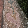 Pebble paving detail at Lotusland