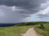 Looking back over the Downs to the south of Lewes