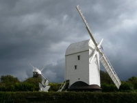 Jack and Jill (in foreground with only 2 sails) at Clayton