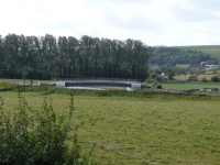 The bridge (closed) over the River Adur - makes the walk a little longer