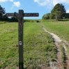 The start of the South Downs Way, heading up hill out of Eastbourne