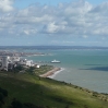 The view back into Eastbourne, with its pier